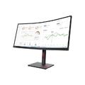 Lenovo ThinkVision T34w-30 - LED-skjerm kurvet - 34&quot; - 3440 x 1440 UWQHD - VA - 350 cd/m&#178; - 3000:1 - 4 ms - HDMI, DisplayPort, USB-C - ravnsort